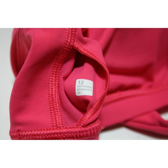 Lululemon Align V-Neck Crop Tank Top Pink Size 12 A/B Built-In Bra Athleisure - Picture 3 of 5